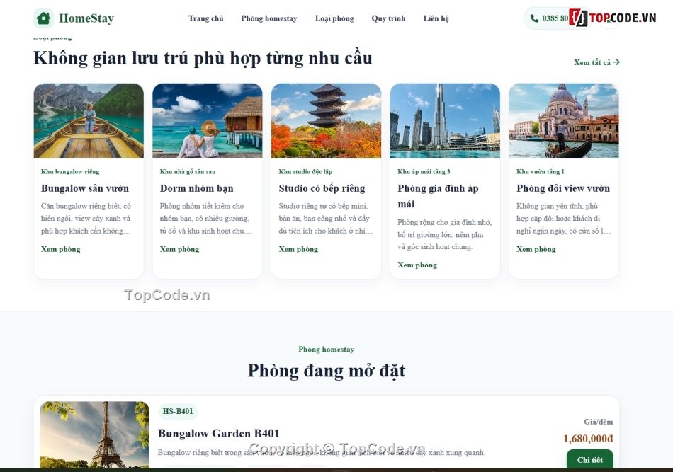 quản lý phòng,quản lý đặt phòng,homestay